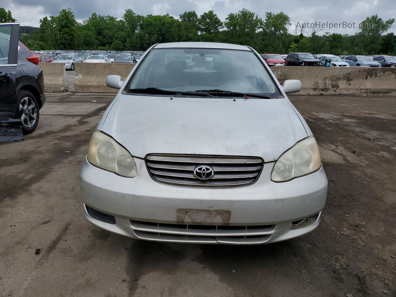 2004 Toyota Corolla Ce Silver vin: JTDBR32E242035223