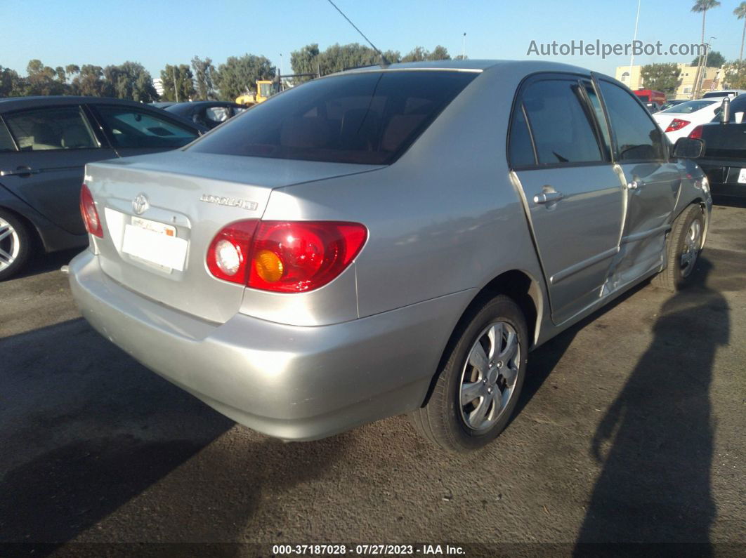 2004 Toyota Corolla Ce/le Gray vin: JTDBR32E242041975