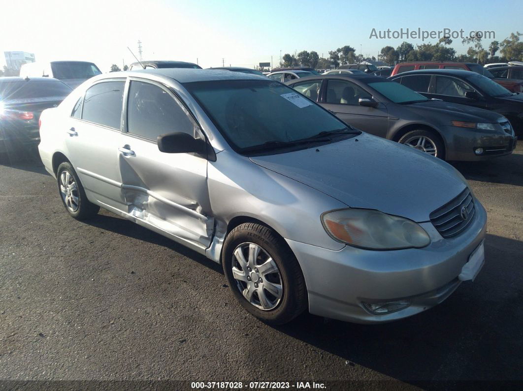 2004 Toyota Corolla Ce/le Gray vin: JTDBR32E242041975