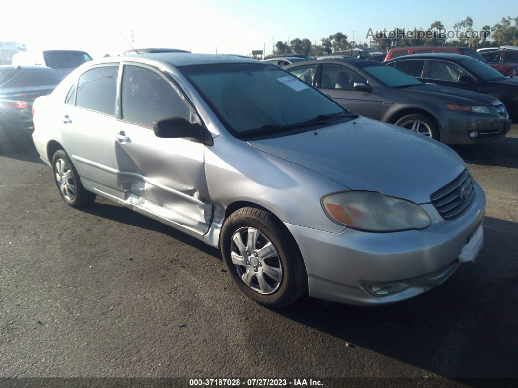 2004 Toyota Corolla Ce/le Gray vin: JTDBR32E242041975