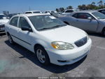 2005 Toyota Corolla Ce White vin: JTDBR32E252051925