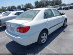 2005 Toyota Corolla Ce White vin: JTDBR32E252051925