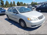 2003 Toyota Corolla Ce/le Silver vin: JTDBR32E330024239