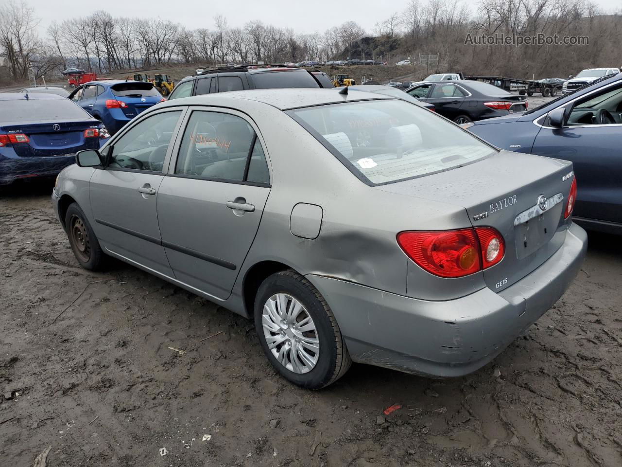 2003 Toyota Corolla Ce Gray vin: JTDBR32E330033717