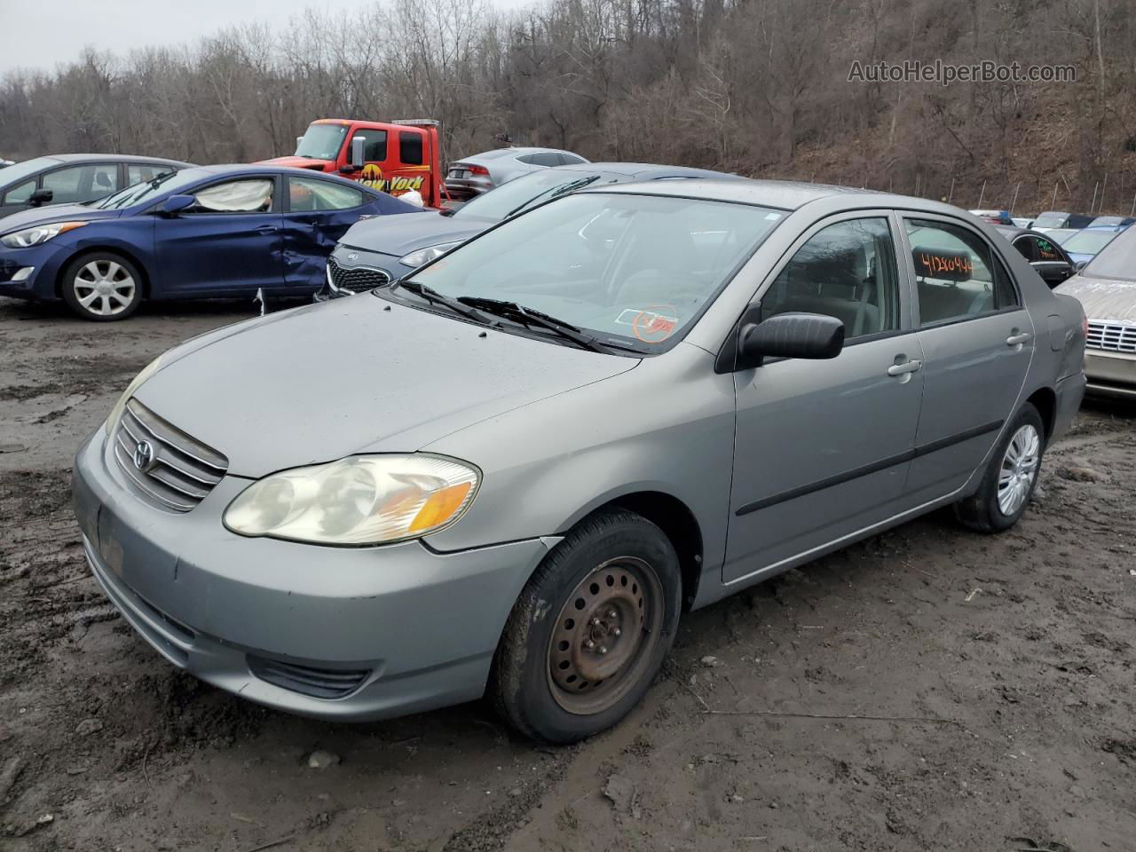 2003 Toyota Corolla Ce Серый vin: JTDBR32E330033717