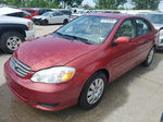 2003 Toyota Corolla Ce Red vin: JTDBR32E330044118