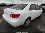 2004 Toyota Corolla Le White vin: JTDBR32E340051670