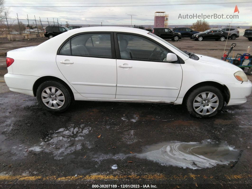 2004 Toyota Corolla Le White vin: JTDBR32E340051670