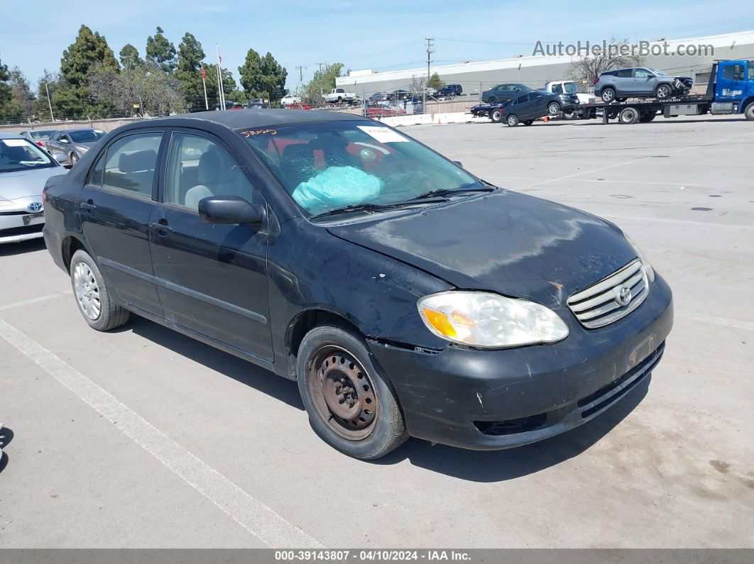 2004 Toyota Corolla Ce Black vin: JTDBR32E342035313