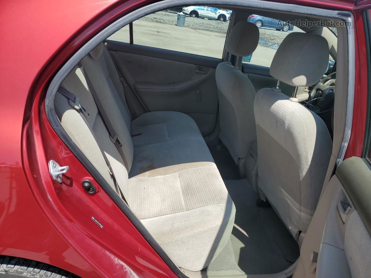 2005 Toyota Corolla Ce Red vin: JTDBR32E350054702