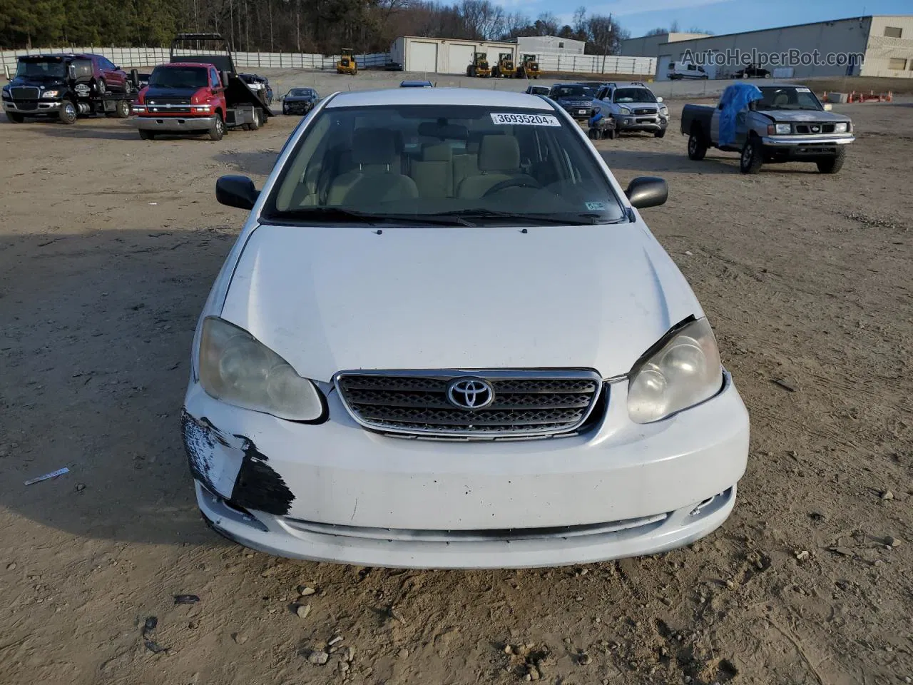 2005 Toyota Corolla Ce Белый vin: JTDBR32E350055932