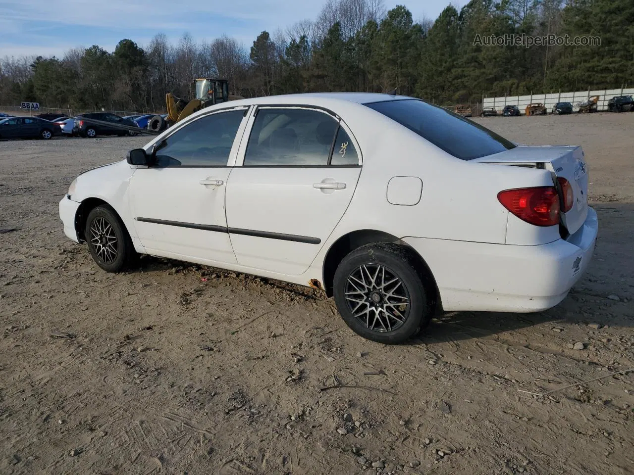 2005 Toyota Corolla Ce White vin: JTDBR32E350055932