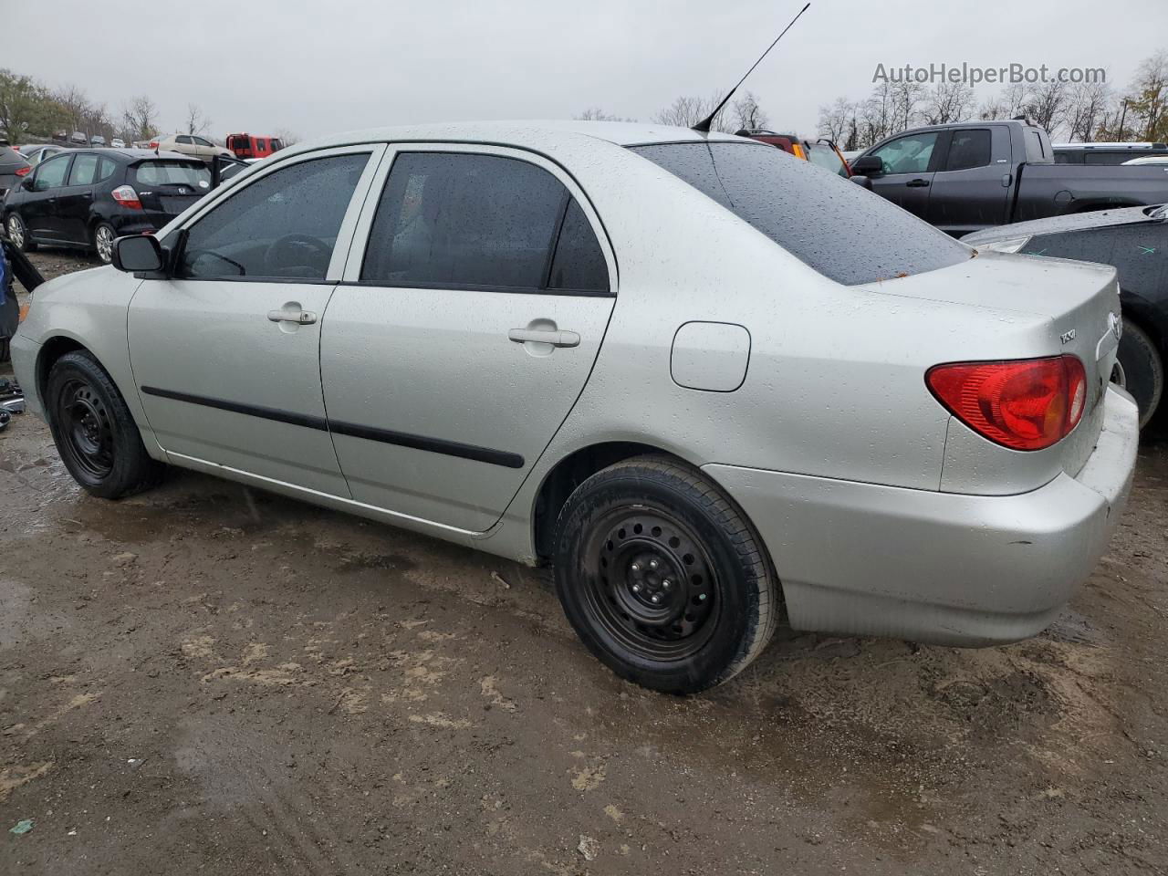 2003 Toyota Corolla Ce Silver vin: JTDBR32E430004095