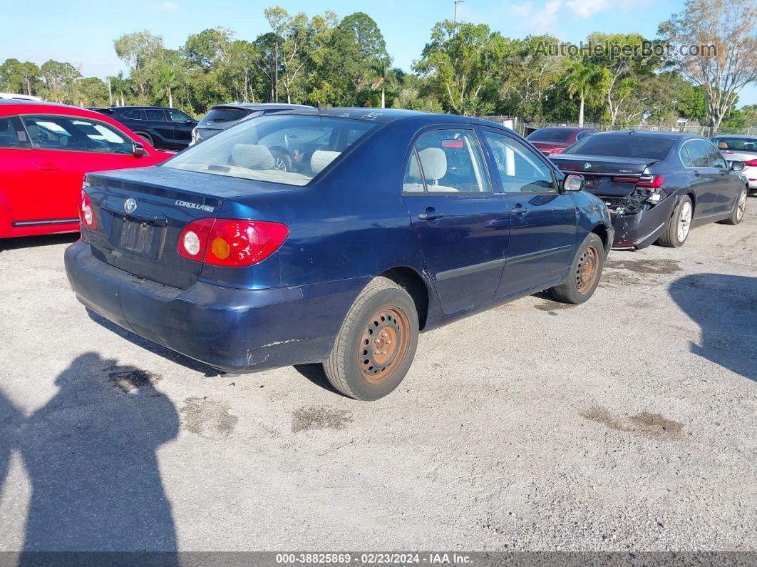 2003 Toyota Corolla Ce Синий vin: JTDBR32E430006235