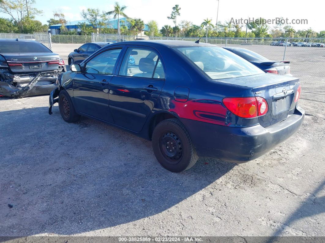 2003 Toyota Corolla Ce Синий vin: JTDBR32E430006235