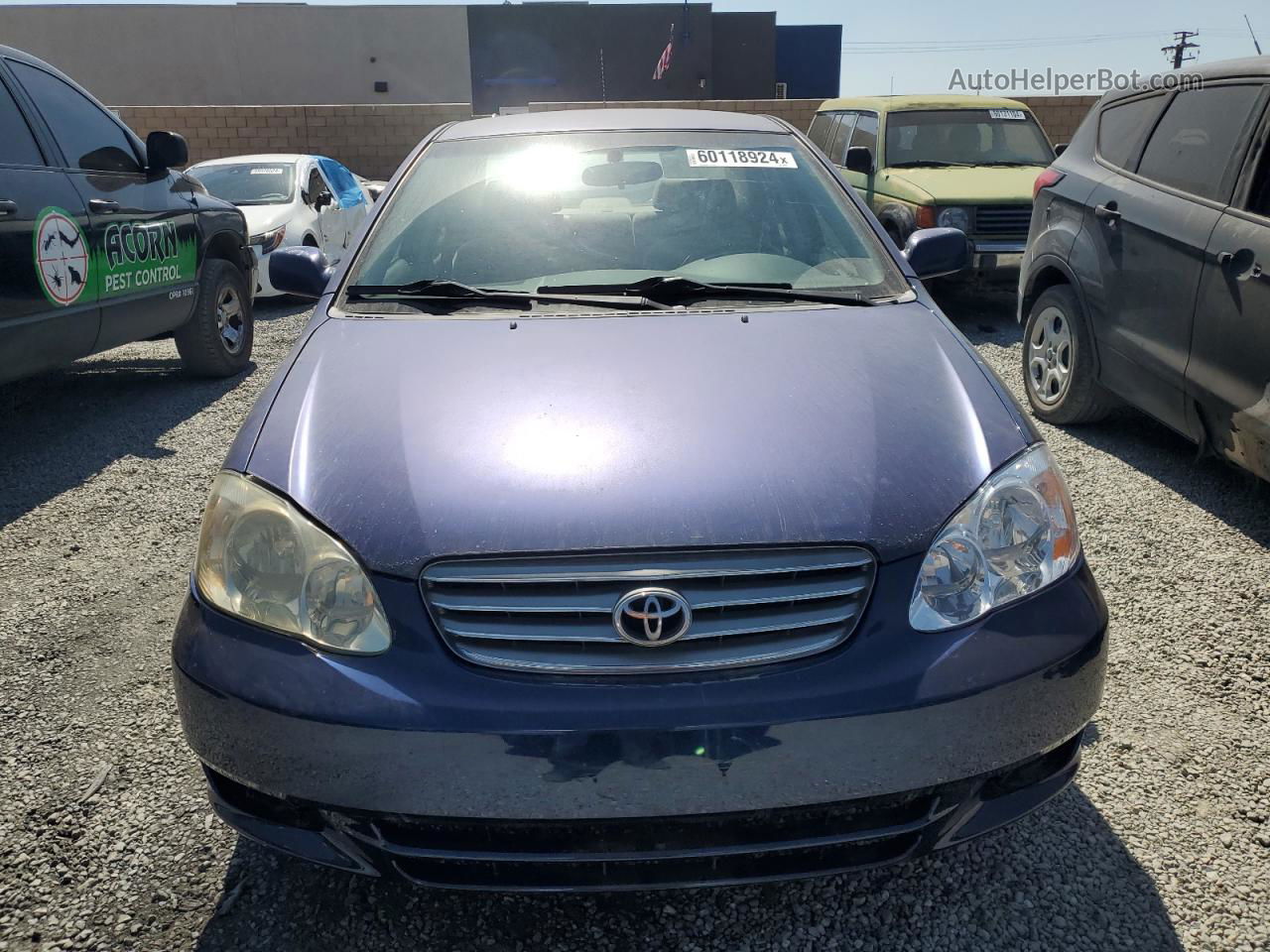 2003 Toyota Corolla Ce Blue vin: JTDBR32E432010421