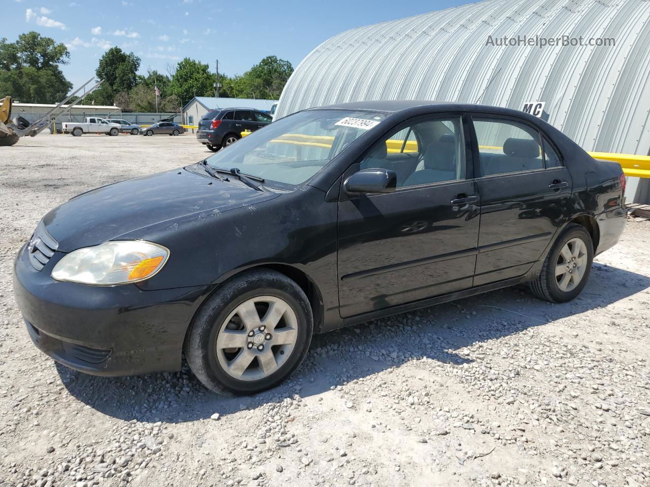 2004 Toyota Corolla Ce Black vin: JTDBR32E442033909