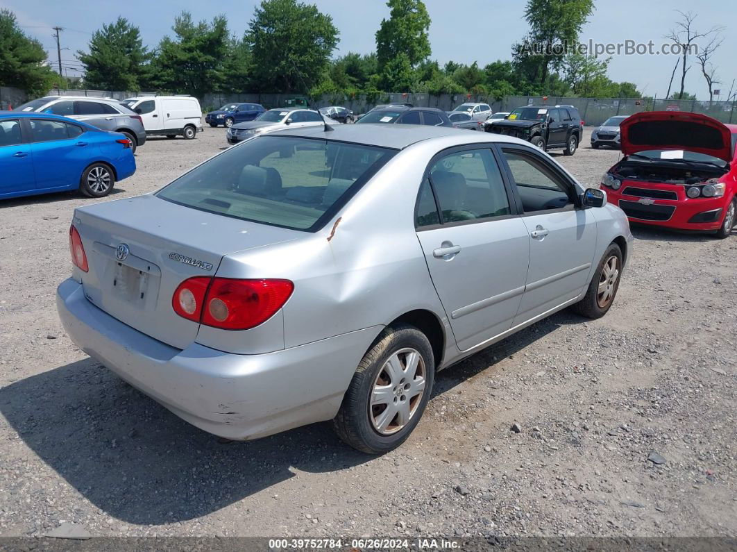 2005 Toyota Corolla Le Silver vin: JTDBR32E452055295