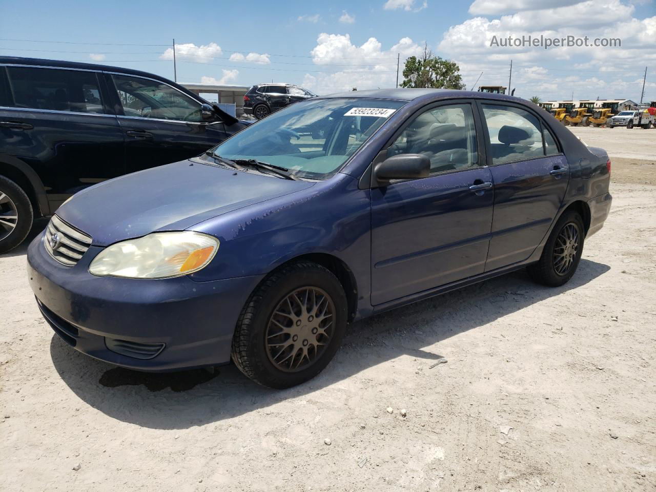 2003 Toyota Corolla Ce Blue vin: JTDBR32E532000416