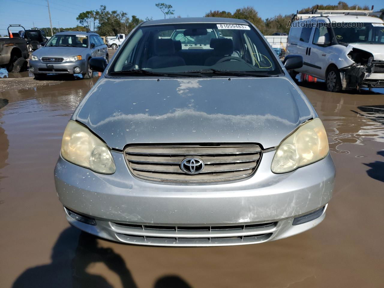 2003 Toyota Corolla Ce Silver vin: JTDBR32E532011190