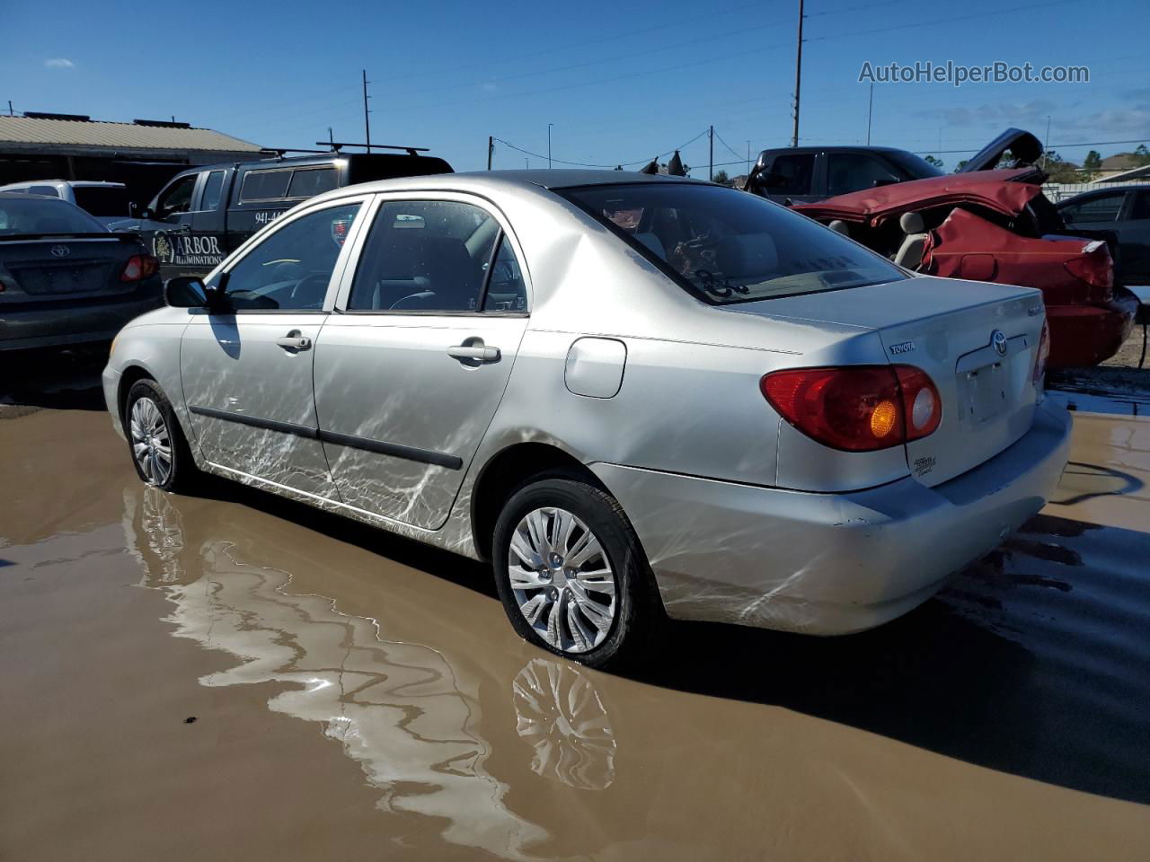 2003 Toyota Corolla Ce Silver vin: JTDBR32E532011190