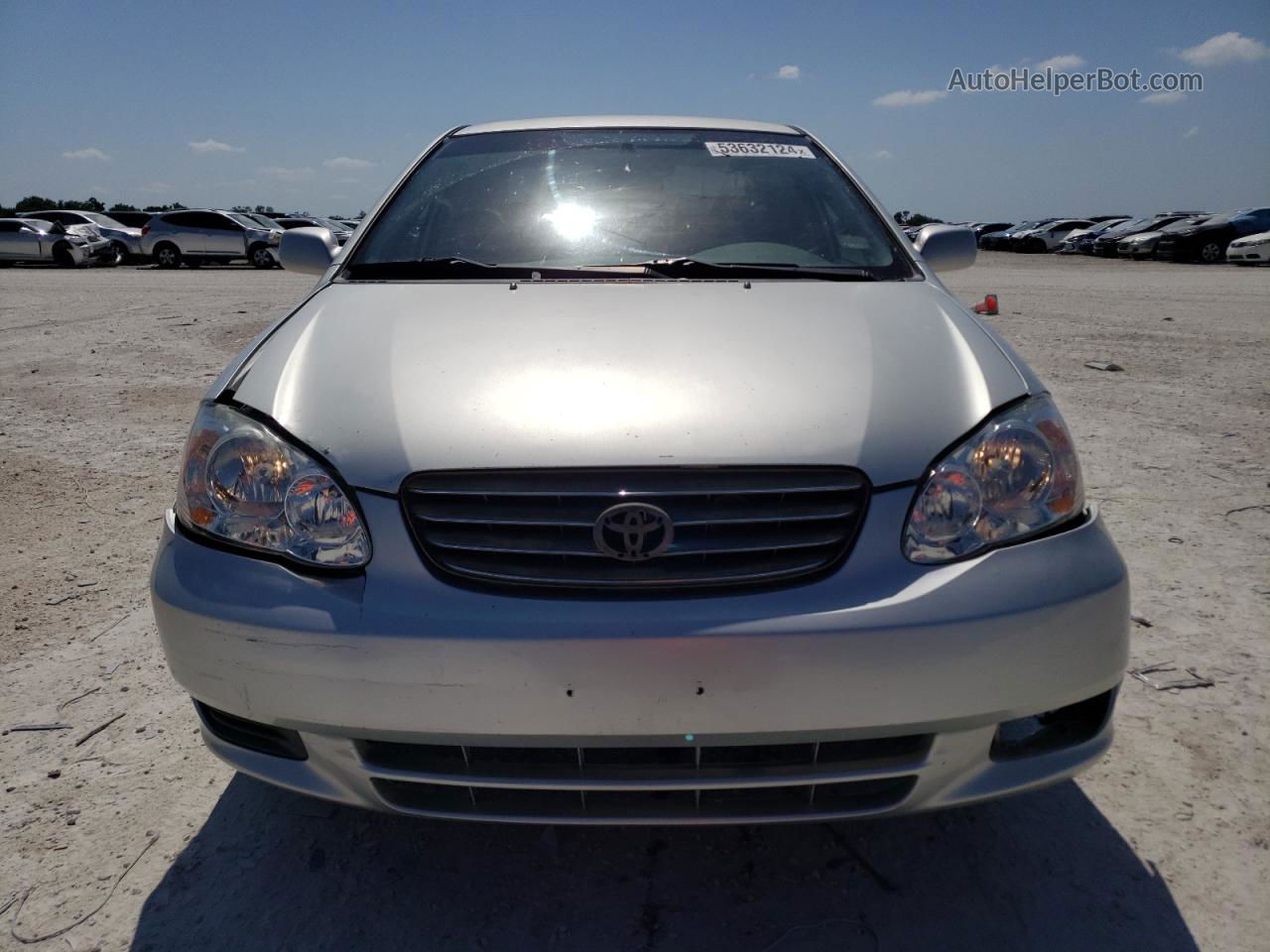 2003 Toyota Corolla Ce Silver vin: JTDBR32E532016339