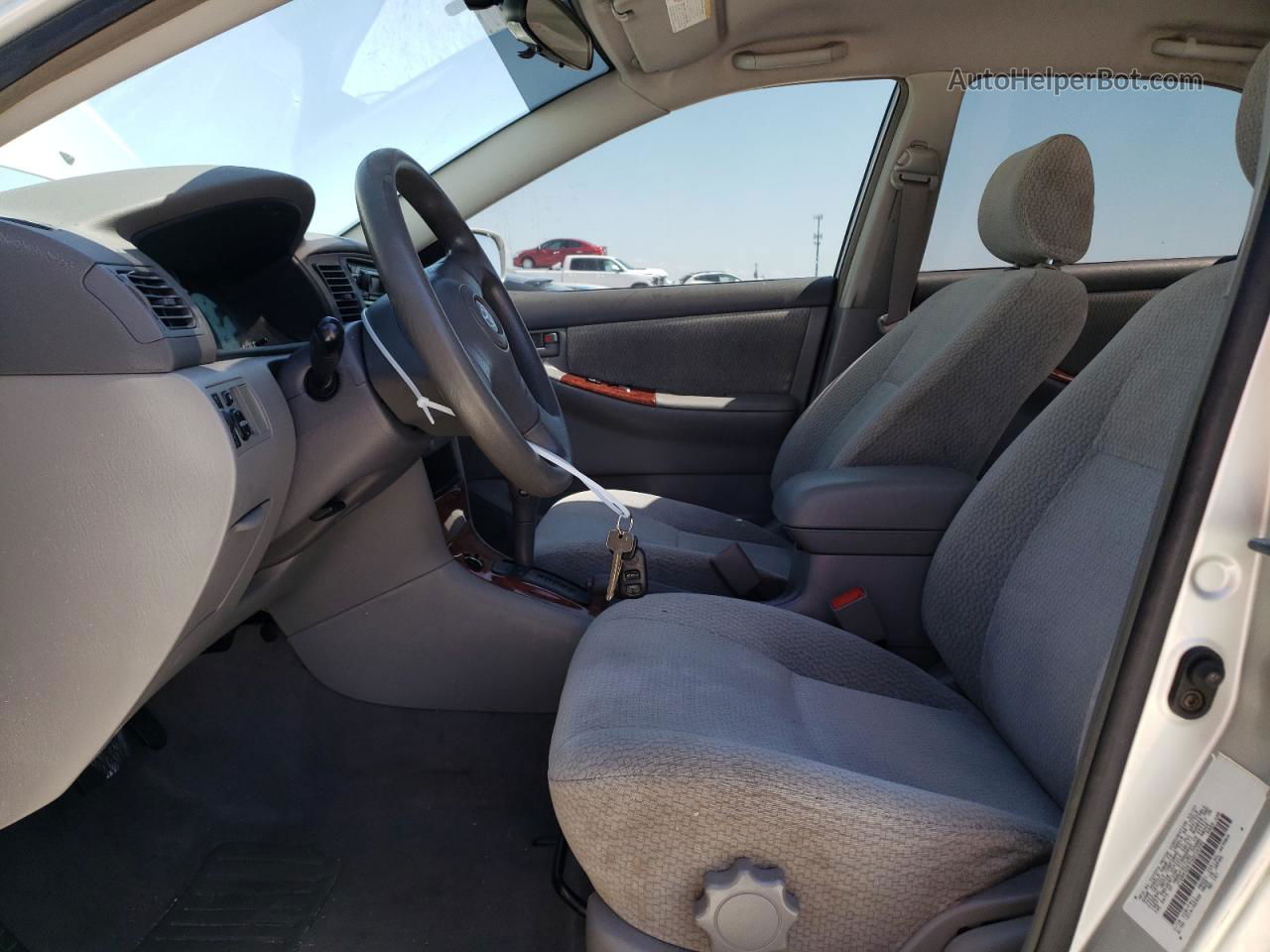 2003 Toyota Corolla Ce Silver vin: JTDBR32E532016339