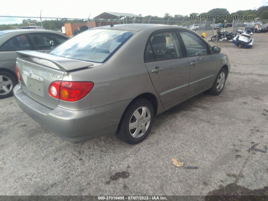 2004 Toyota Corolla Ce/le Silver vin: JTDBR32E542020215