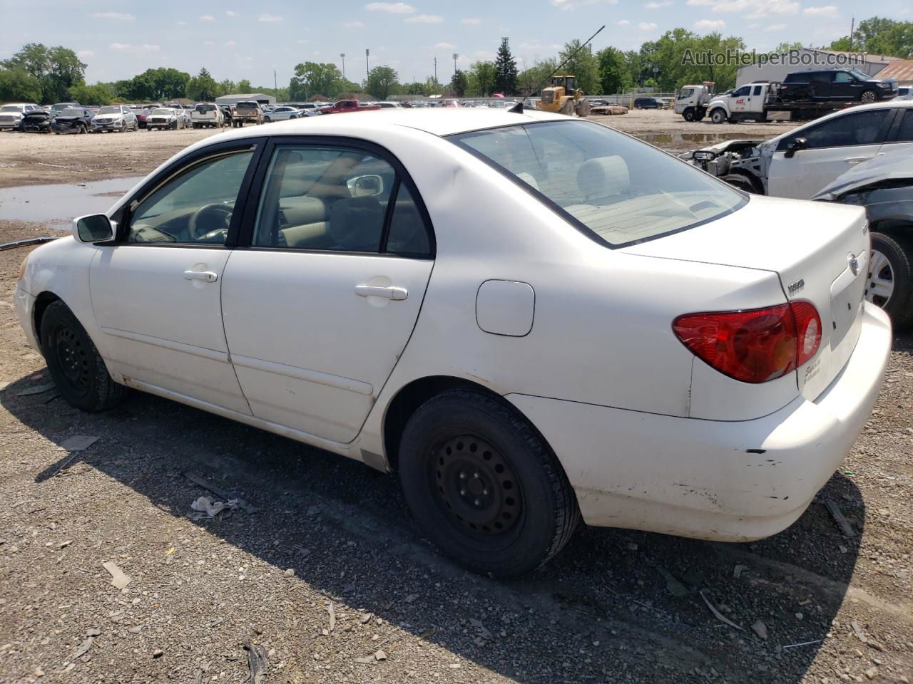 2004 Toyota Corolla Ce White vin: JTDBR32E542020540