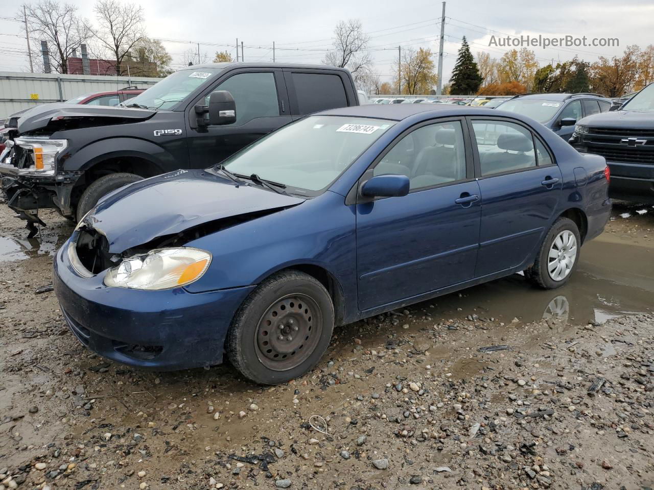 2004 Toyota Corolla Ce Blue vin: JTDBR32E542027648