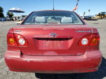 2004 Toyota Corolla Ce Red vin: JTDBR32E542042909