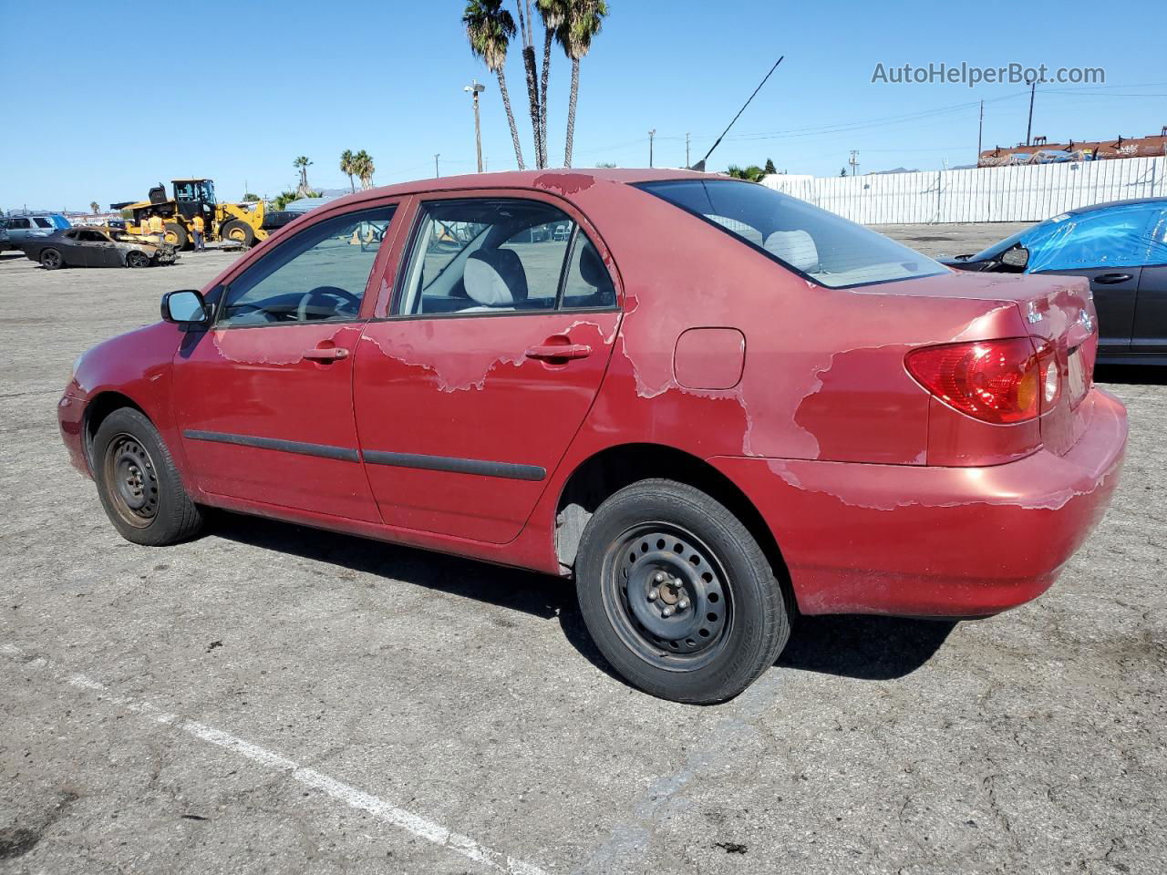 2004 Toyota Corolla Ce Red vin: JTDBR32E542042909