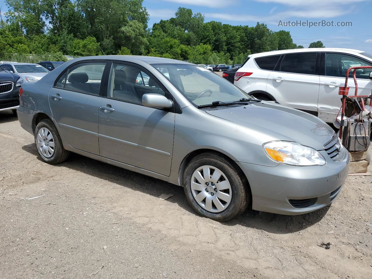 2004 Toyota Corolla Ce Green vin: JTDBR32E542046023