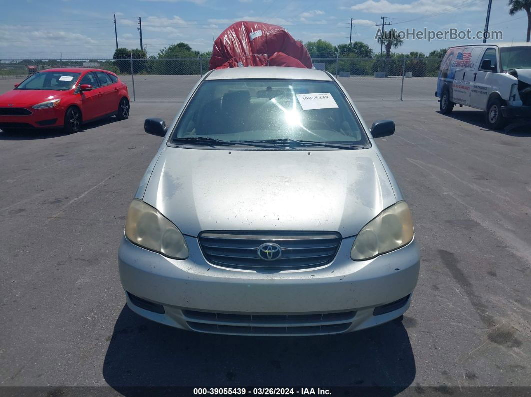 2004 Toyota Corolla Ce Silver vin: JTDBR32E542046765