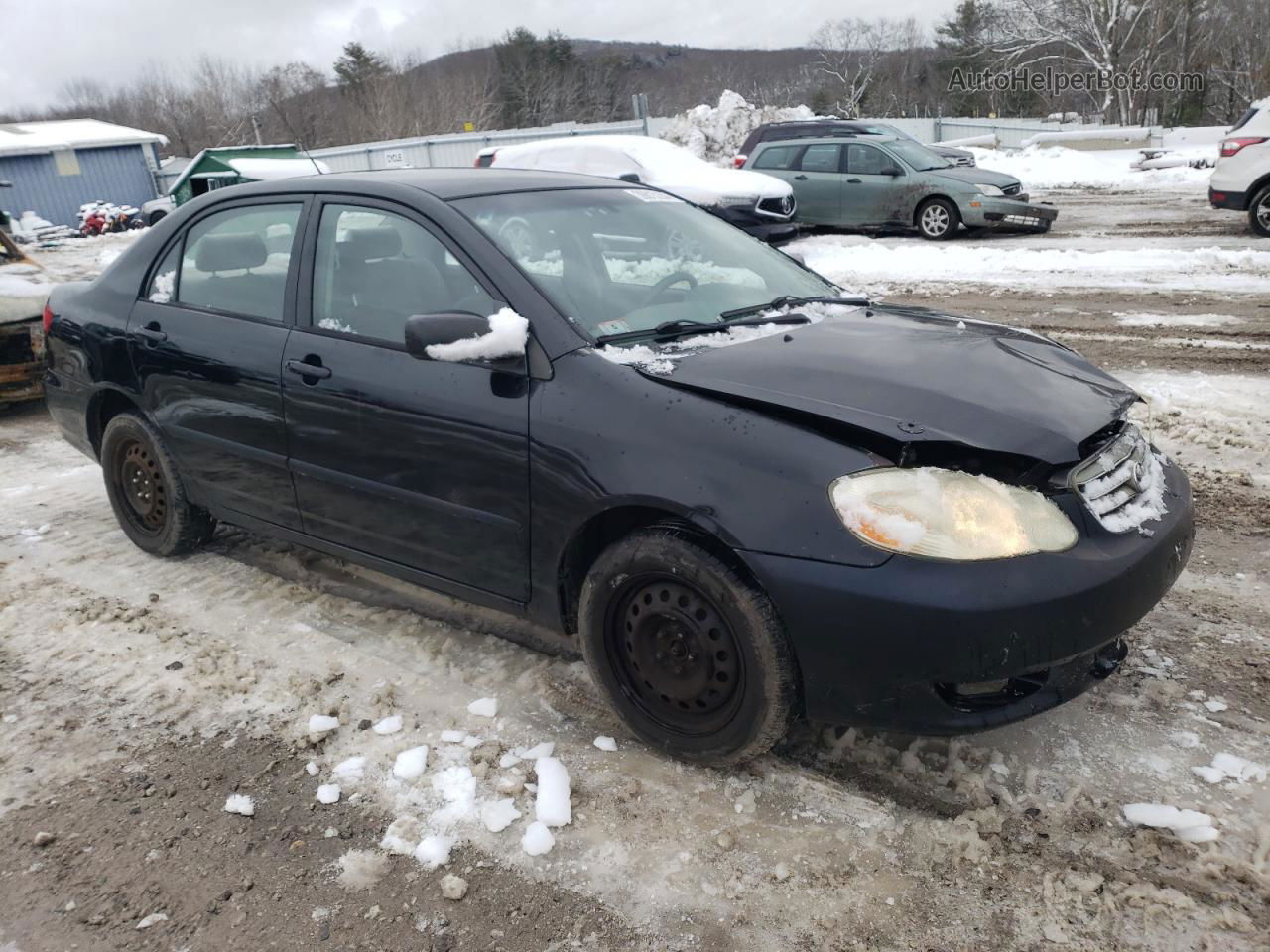 2003 Toyota Corolla Ce Black vin: JTDBR32E630006270