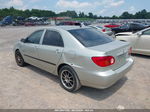 2003 Toyota Corolla Ce Silver vin: JTDBR32E630007757