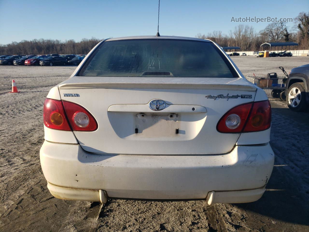 2003 Toyota Corolla Ce White vin: JTDBR32E630014885