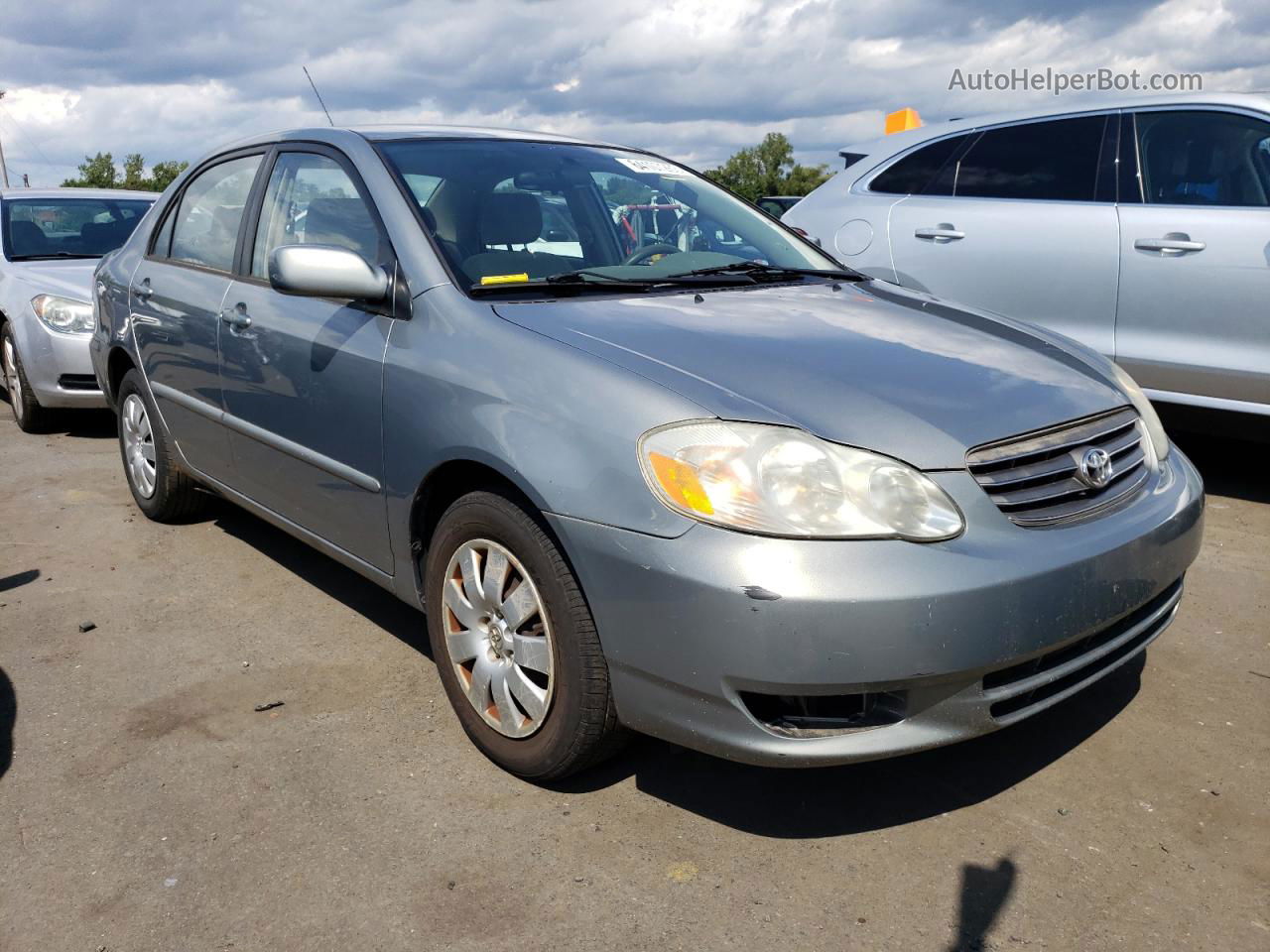 2003 Toyota Corolla Ce Gray vin: JTDBR32E630030343