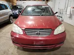 2003 Toyota Corolla Ce Red vin: JTDBR32E630034599