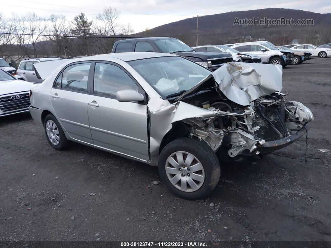 2004 Toyota Corolla Le Silver vin: JTDBR32E642029327