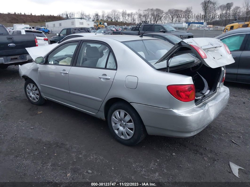 2004 Toyota Corolla Le Silver vin: JTDBR32E642029327