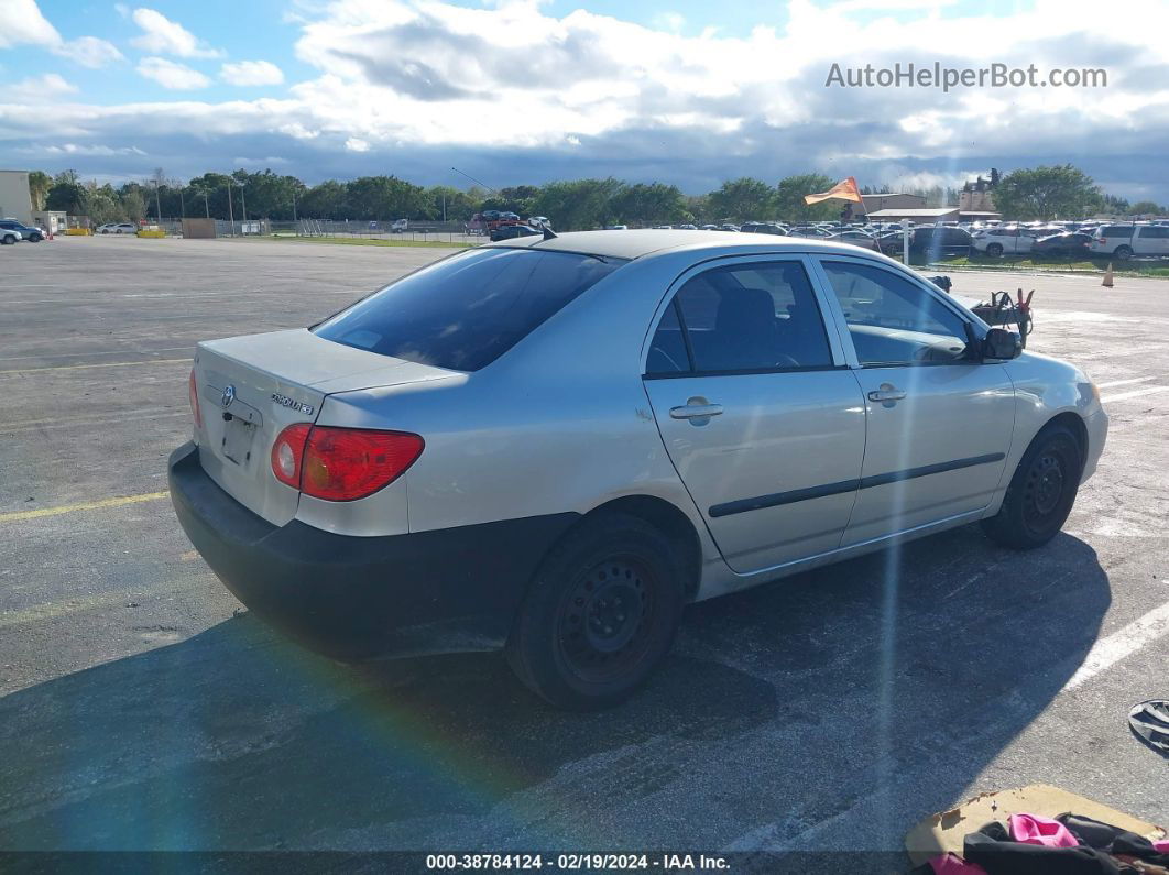 2004 Toyota Corolla Ce Silver vin: JTDBR32E642042675