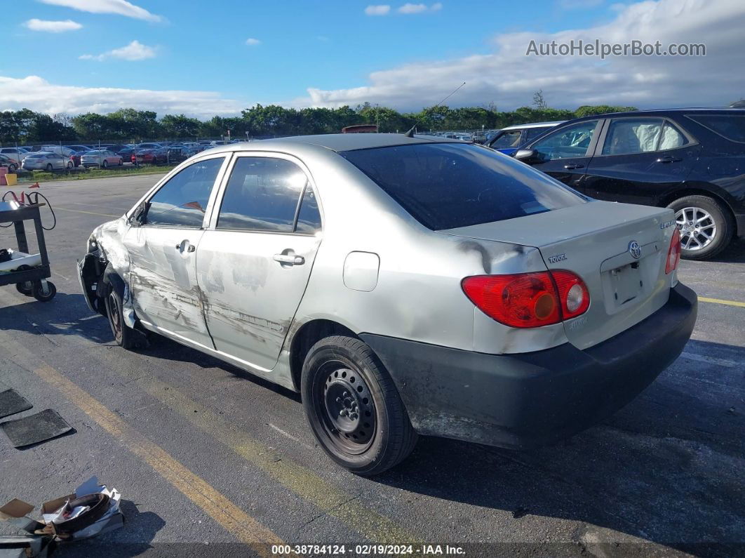 2004 Toyota Corolla Ce Silver vin: JTDBR32E642042675