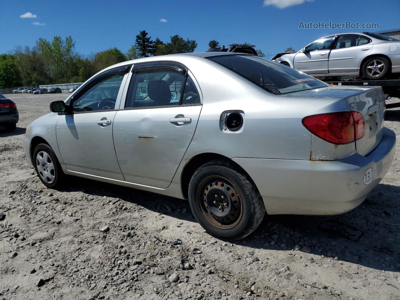 2004 Toyota Corolla Ce Silver vin: JTDBR32E642043504