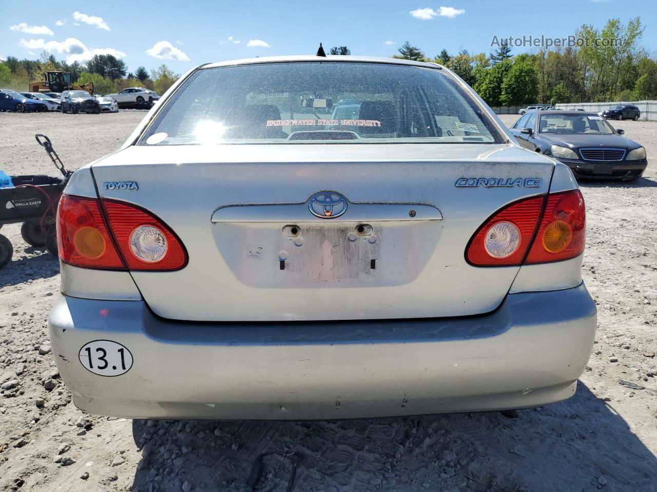 2004 Toyota Corolla Ce Silver vin: JTDBR32E642043504