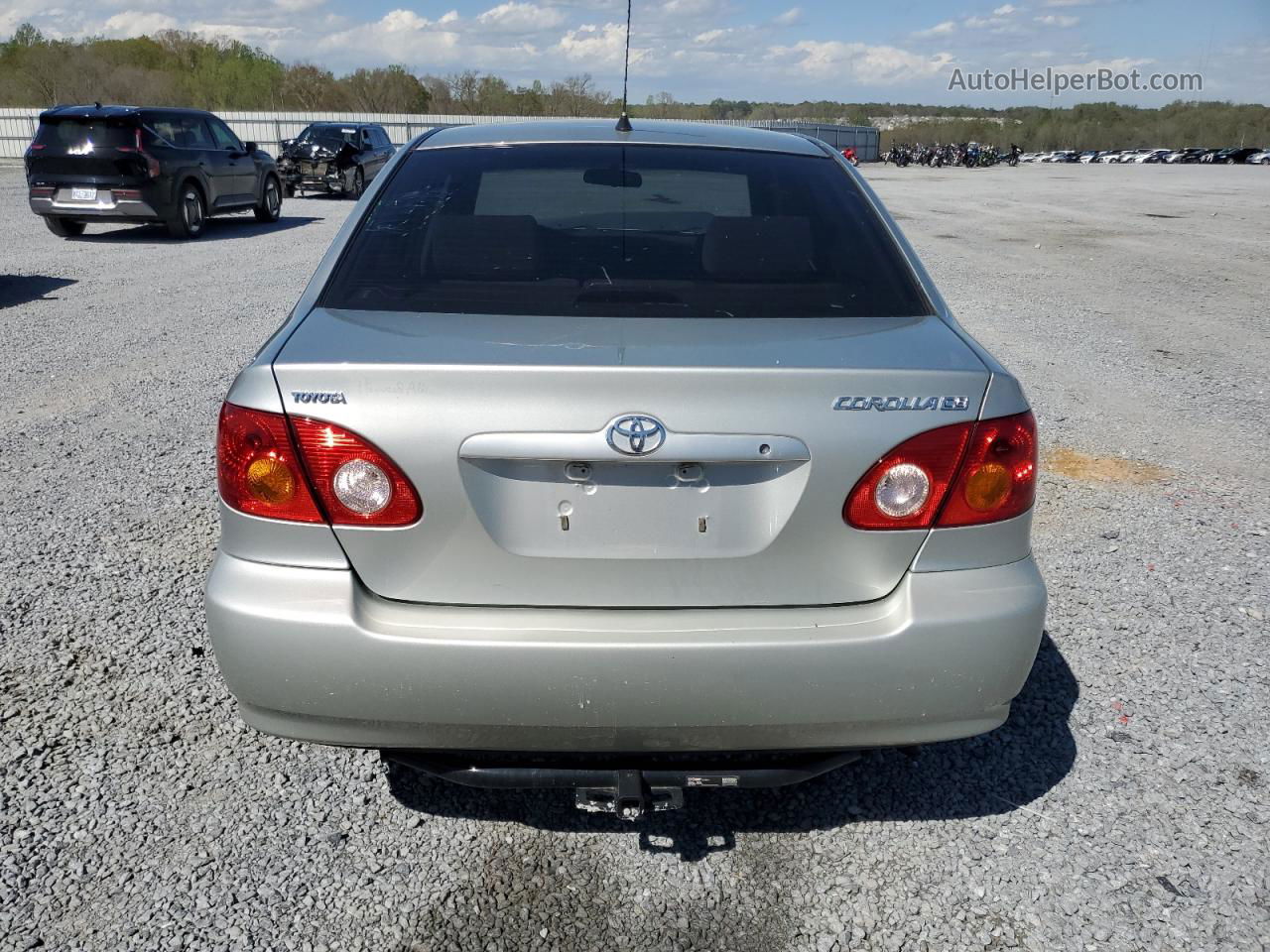 2004 Toyota Corolla Ce Silver vin: JTDBR32E642045995