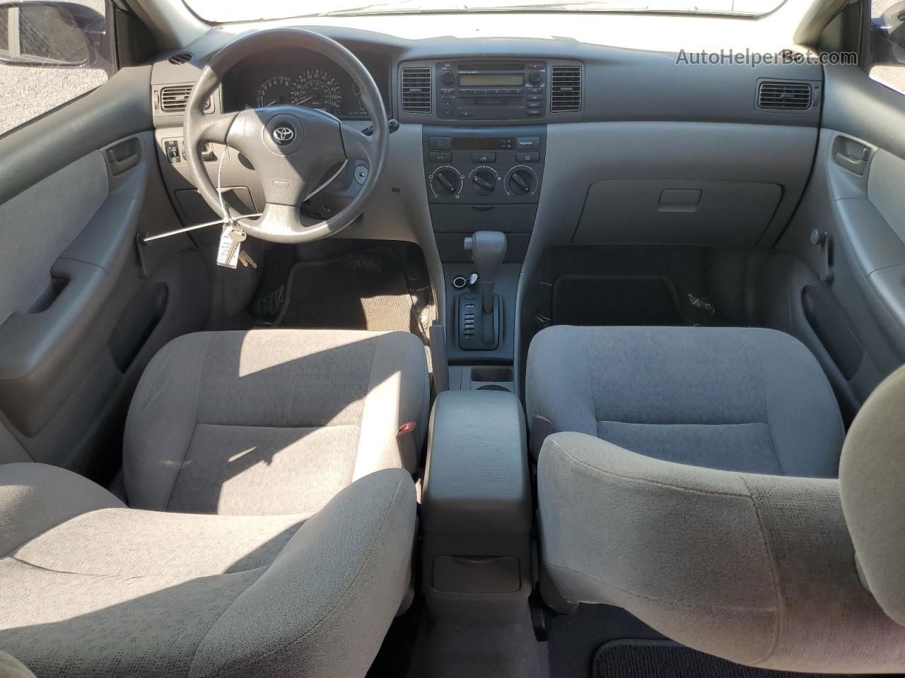 2004 Toyota Corolla Ce Silver vin: JTDBR32E642045995