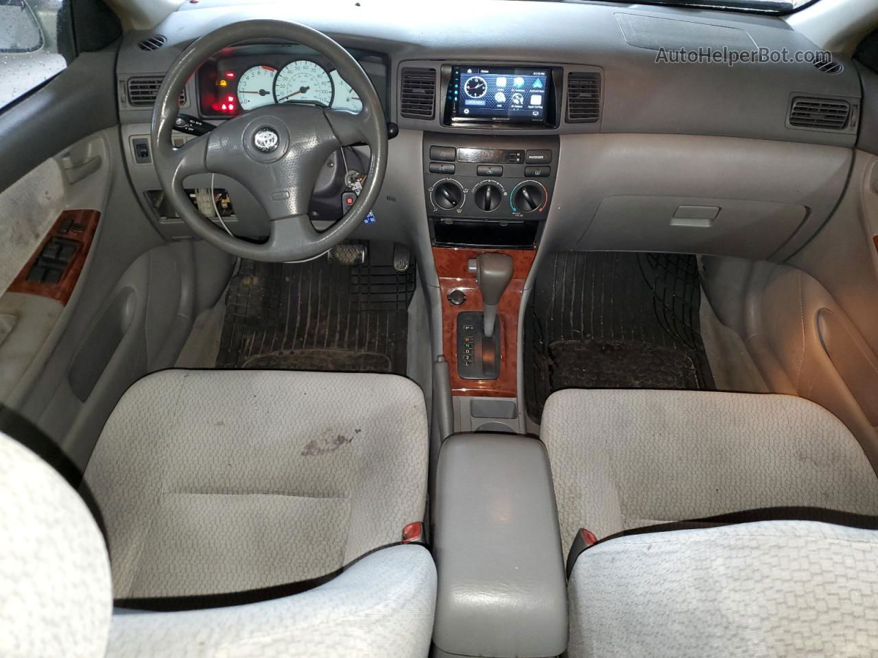 2004 Toyota Corolla Ce Silver vin: JTDBR32E642048668