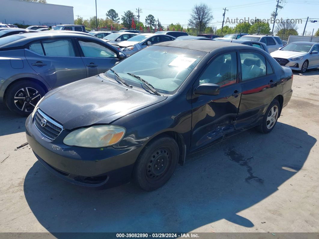 2005 Toyota Corolla Ce Black vin: JTDBR32E650055911