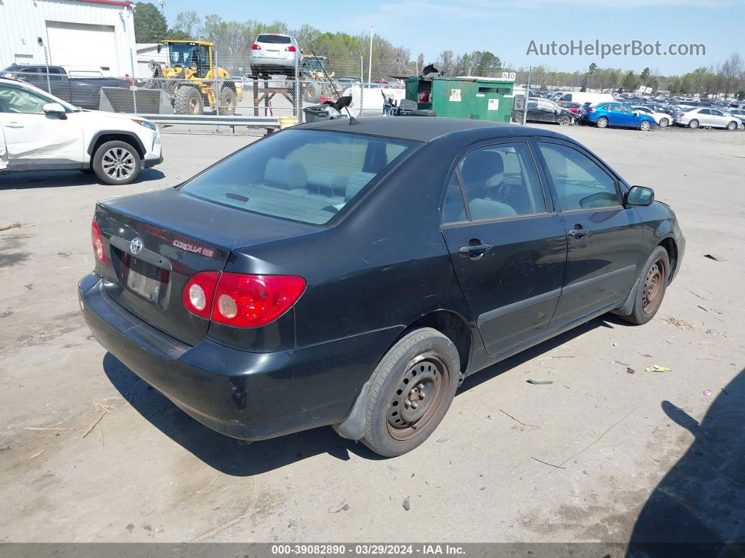 2005 Toyota Corolla Ce Black vin: JTDBR32E650055911